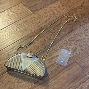 Elegant Gold and Silver Women's Clutch